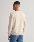 Classic Cotton C-Neck - Light Beige Melange