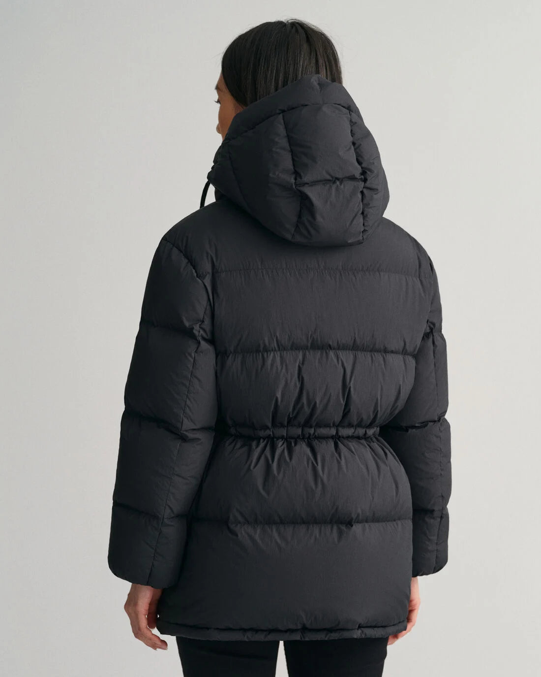 Mid Length Down Jacket - Ebony Black