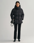Mid Length Down Jacket - Ebony Black