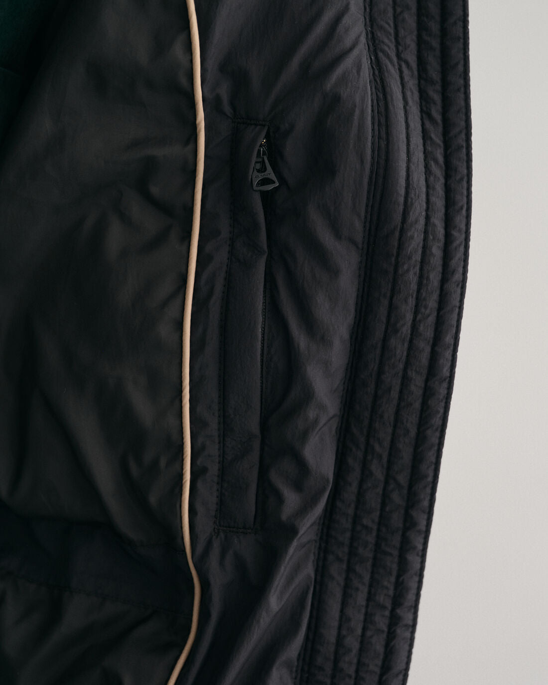 Mid Length Down Jacket - Ebony Black