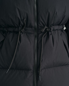 Mid Length Down Jacket - Ebony Black