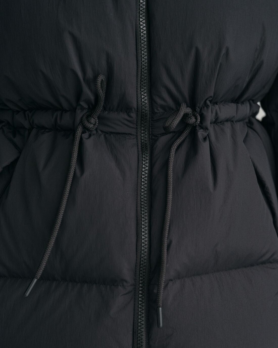 Mid Length Down Jacket - Ebony Black