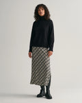 Superfine Lambswool Stand Collar - Black