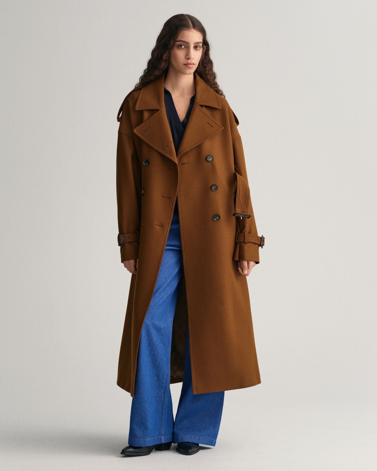 Fine Knit Rugger - Evening Blue
