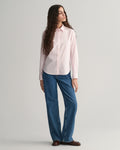 Reg Poplin Striped Shirt - Light Pink
