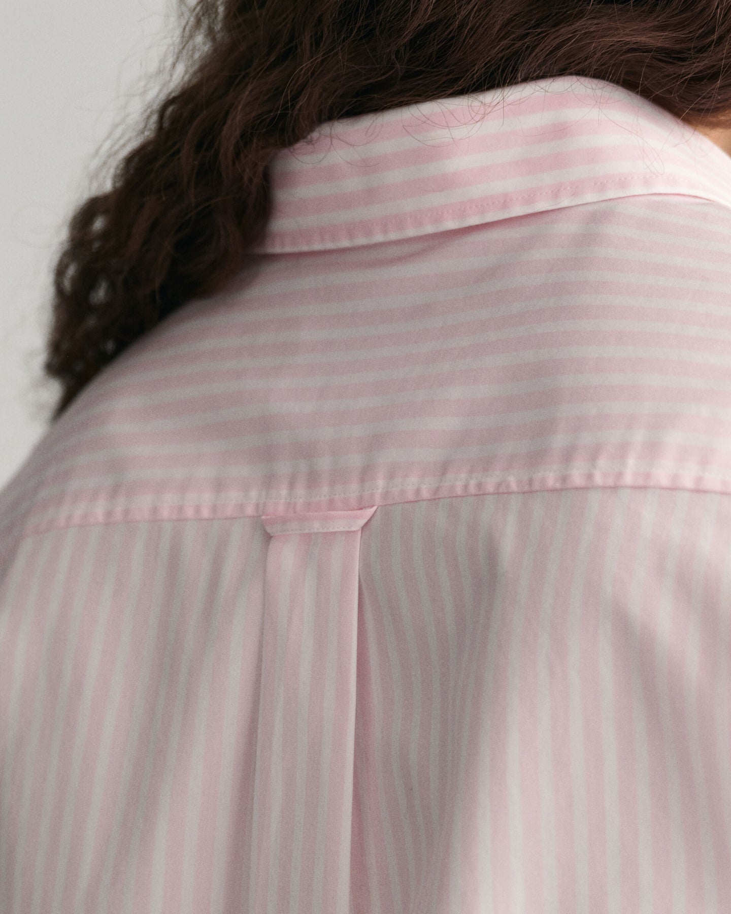 Reg Poplin Striped Shirt - Light Pink