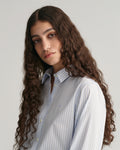 Reg Poplin Striped Shirt - Light Blue