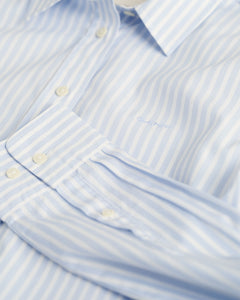 Reg Poplin Striped Shirt - Light Blue