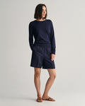 Rel Linen Blend Pull On Shorts - Evening Blue