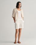 Rel Linen Blend Pull On Shorts - Eggshell