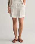Rel Linen Blend Pull On Shorts - Eggshell