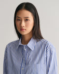 Rel Cropped Striped Shirt - College Blue