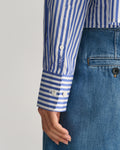 Rel Cropped Striped Shirt - College Blue