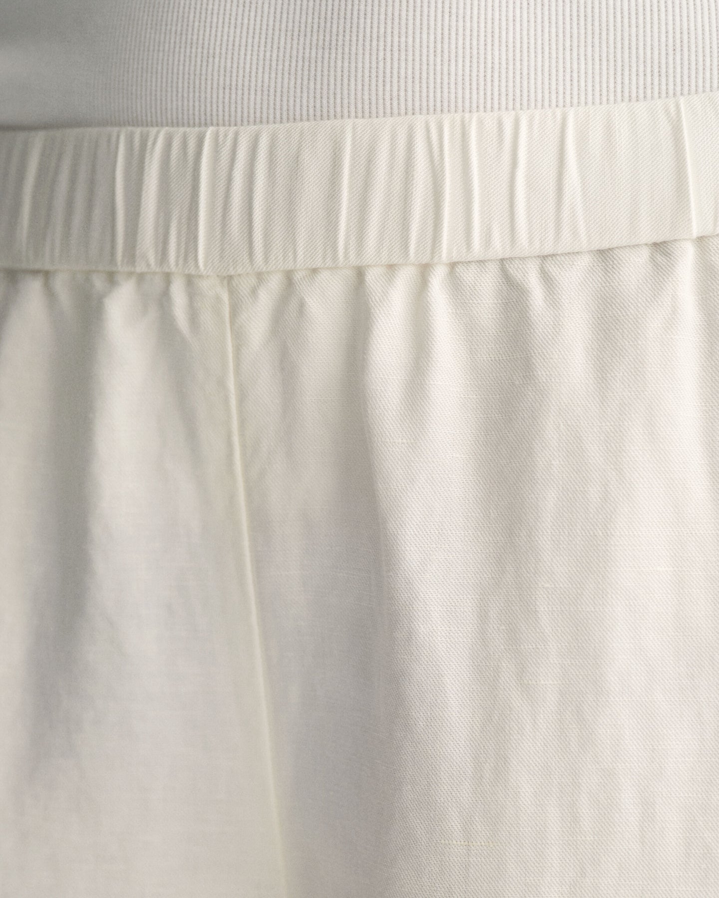 Rel Linen Blend Pull On Pants - Eggshell