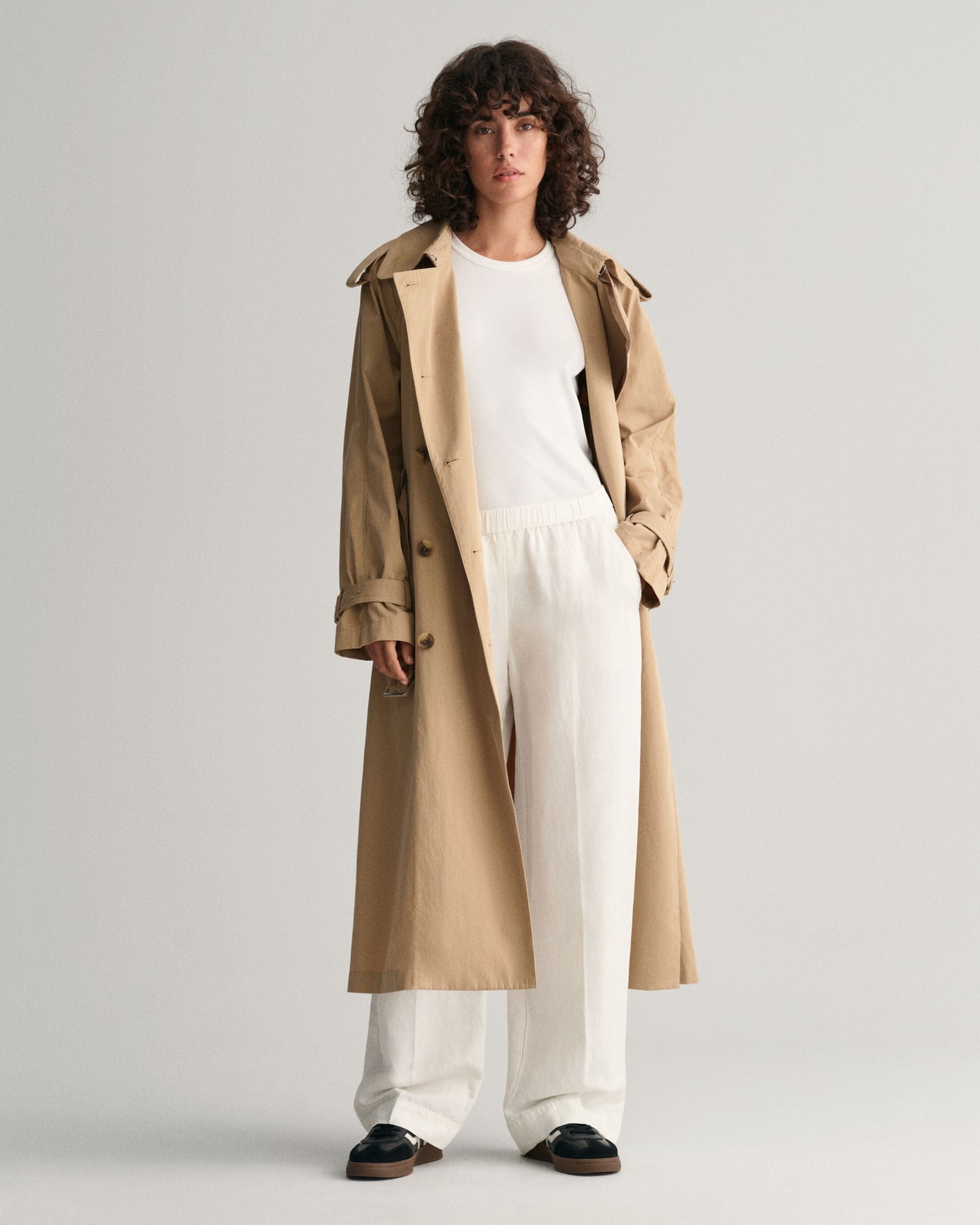 Rel Linen Blend Pull On Pants - Eggshell