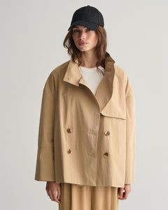 Mid Length Trench Jacket - Dark Khaki