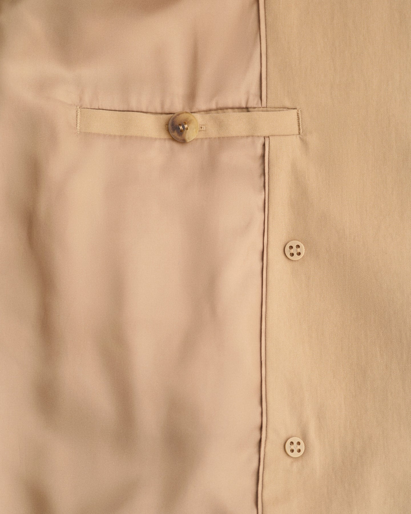 Mid Length Trench Jacket - Dark Khaki