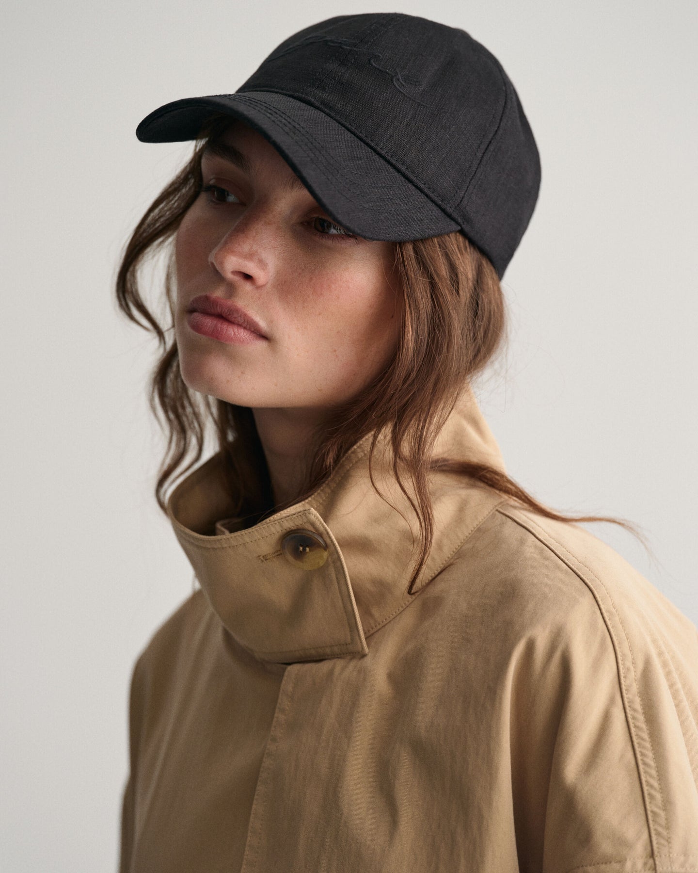 Mid Length Trench Jacket - Dark Khaki