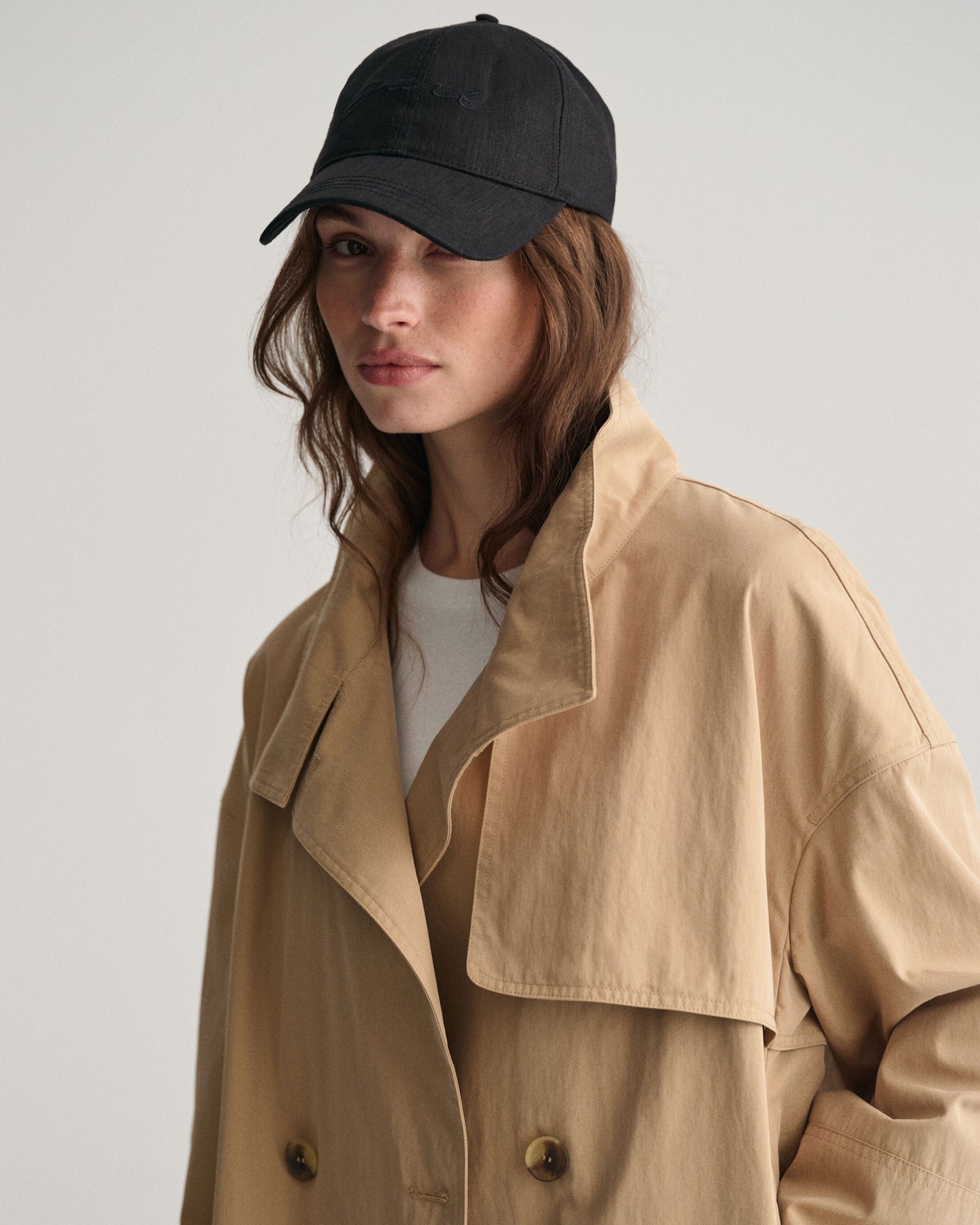 Mid Length Trench Jacket - Dark Khaki