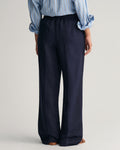 Rel Linen Blend Pull On Pants - Evening Blue