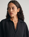 Rel Ss Linen Caftan - Ebony Black