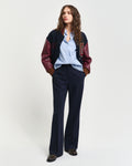 Slim Flare Slack - Evening Blue