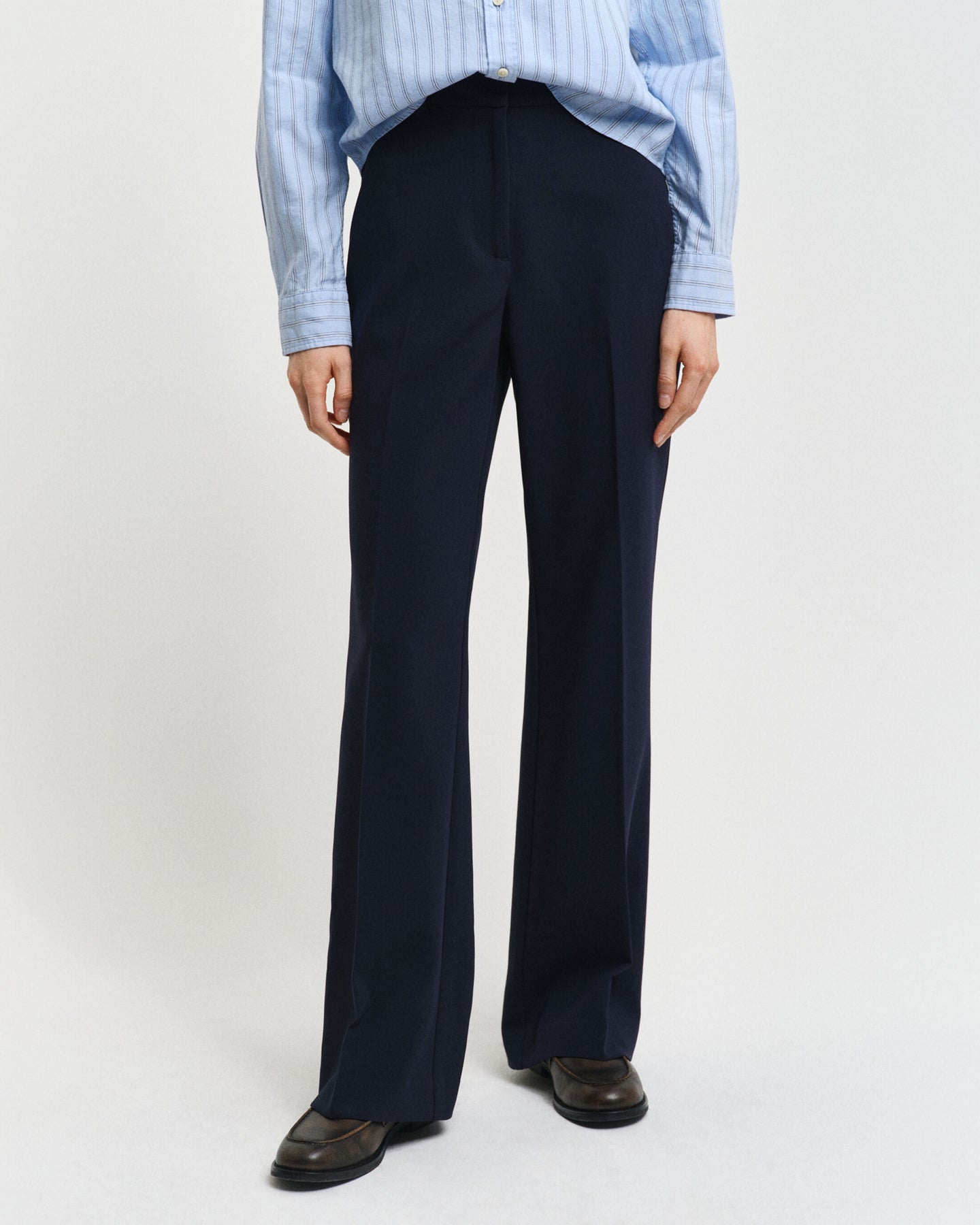Slim Flare Slack - Evening Blue