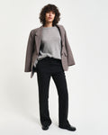 Slim Flare Slack - Svart