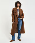 Textured Wrap Coat - Cacao