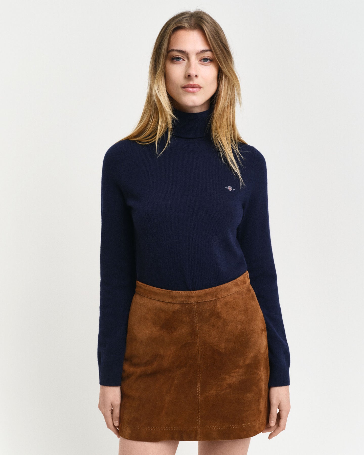 Extrafine Lambswool Rollneck - Evening Blue