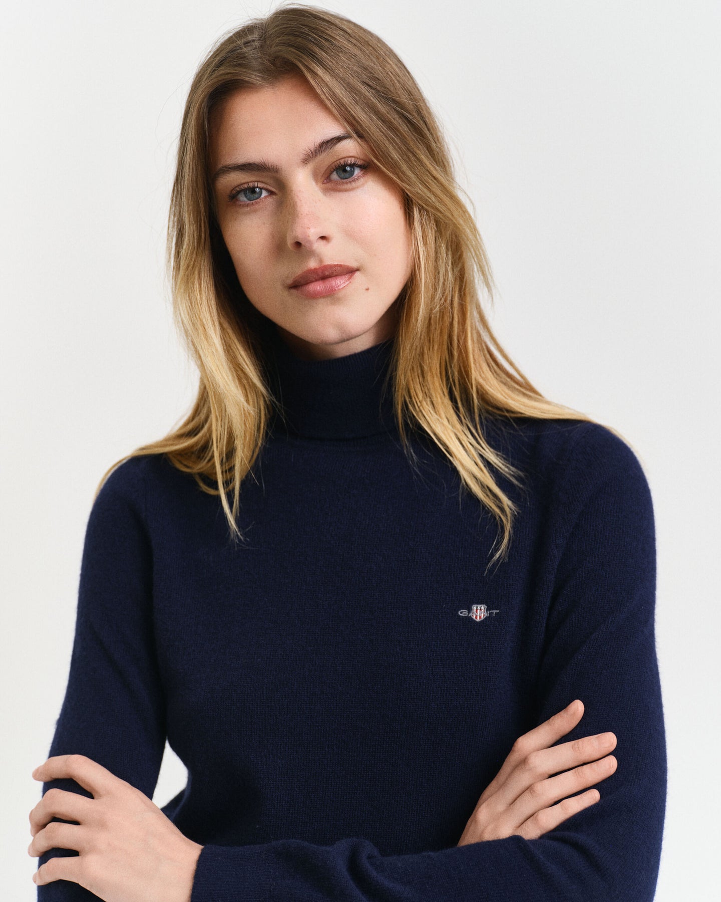 Extrafine Lambswool Rollneck - Evening Blue