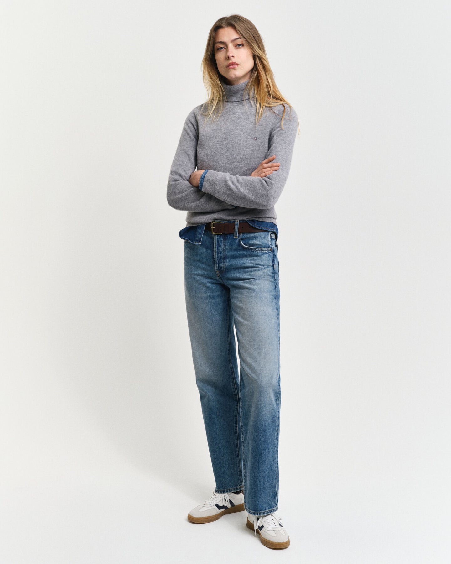 Extrafine Lambswool Rollneck - Grey Melange