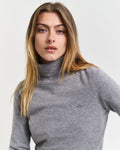 Extrafine Lambswool Rollneck - Grey Melange