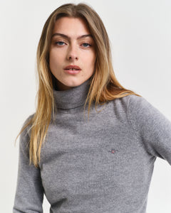 Extrafine Lambswool Rollneck - Grey Melange