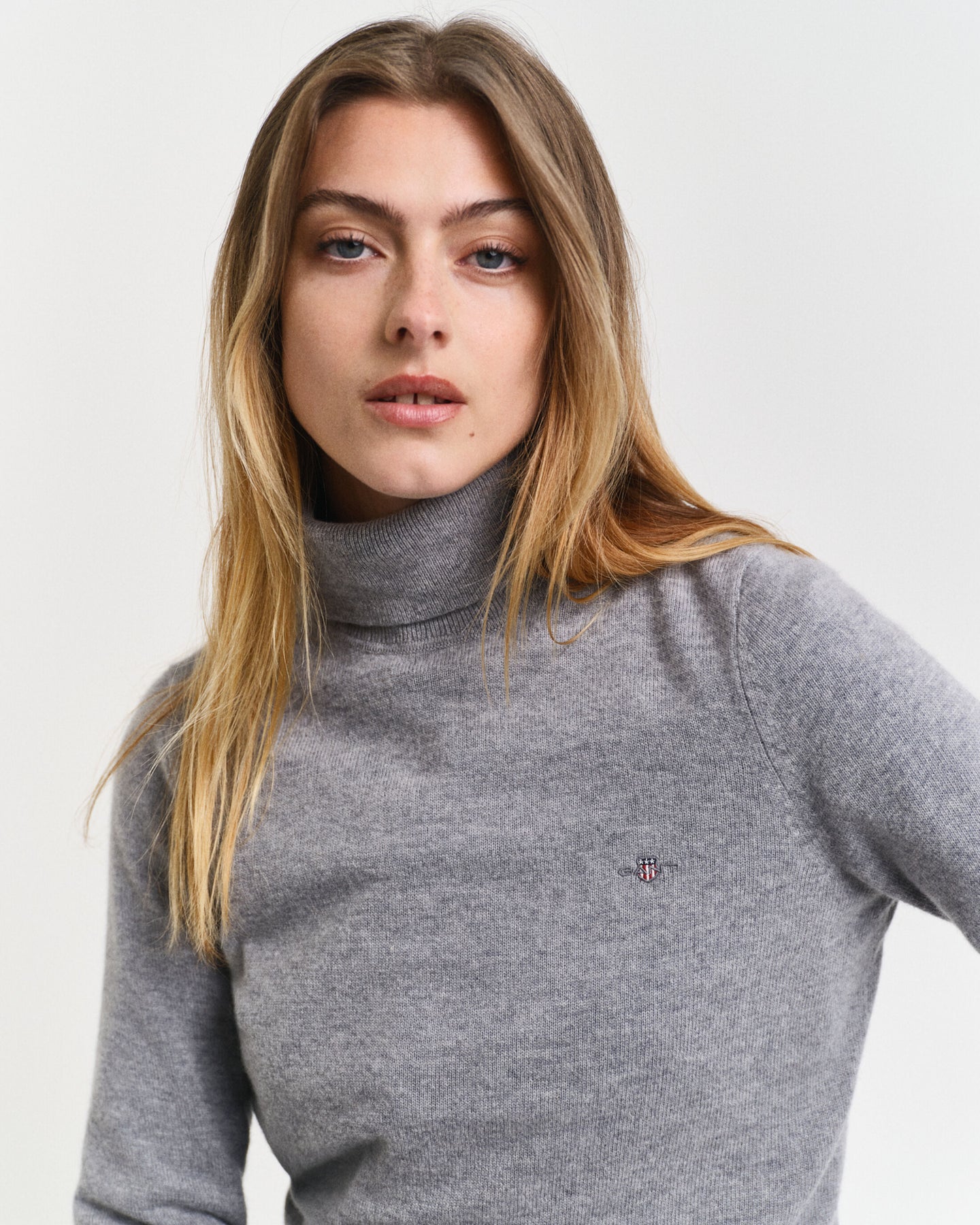 Extrafine Lambswool Rollneck - Grey Melange