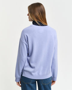 Superfine Lambswool C-Neck - Clear Sky