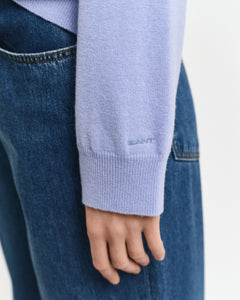 Superfine Lambswool C-Neck - Clear Sky