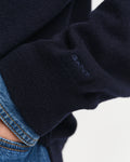 Superfine Lambswool C-Neck - Evening Blue