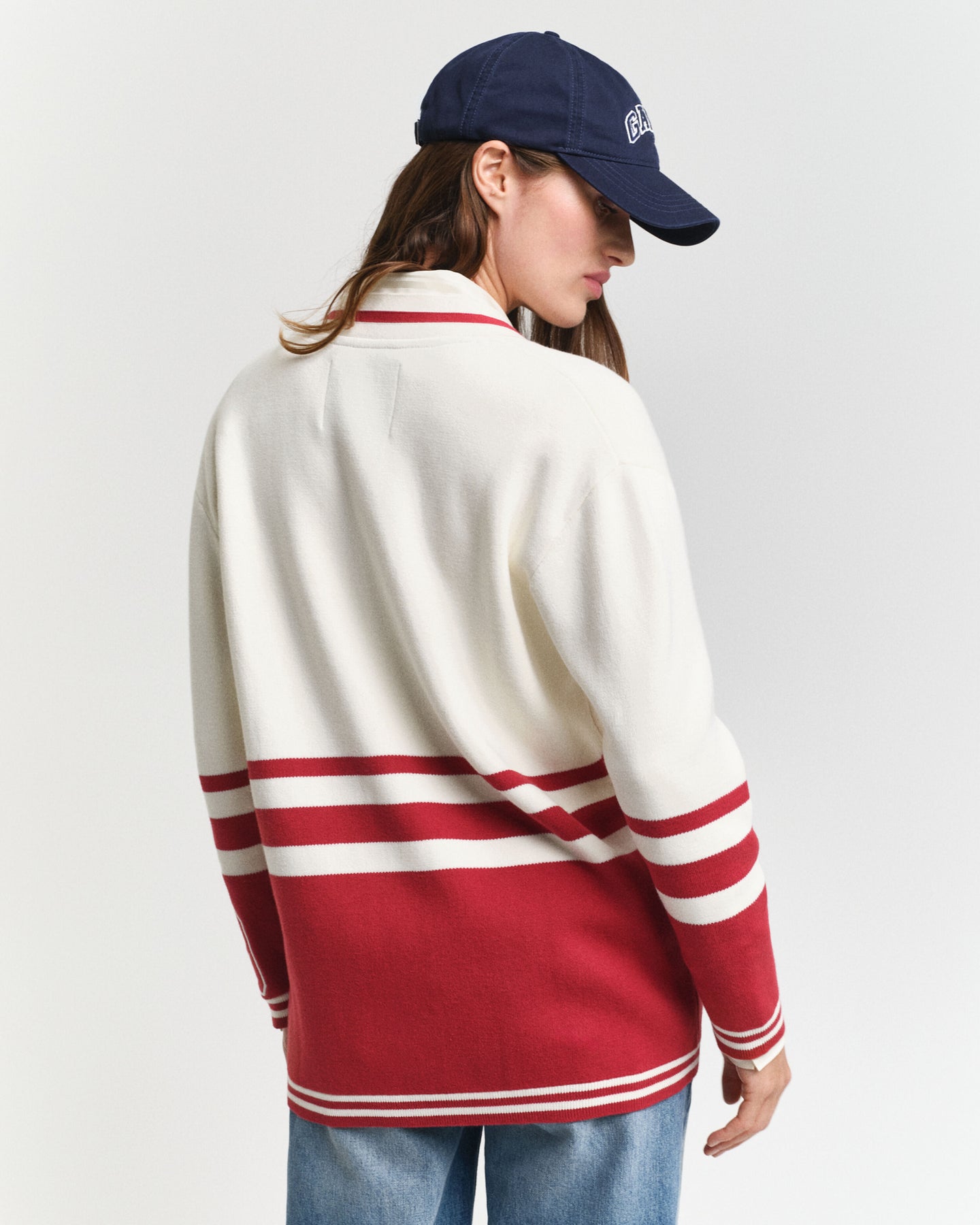 Gant Varsity Kofta - Cream