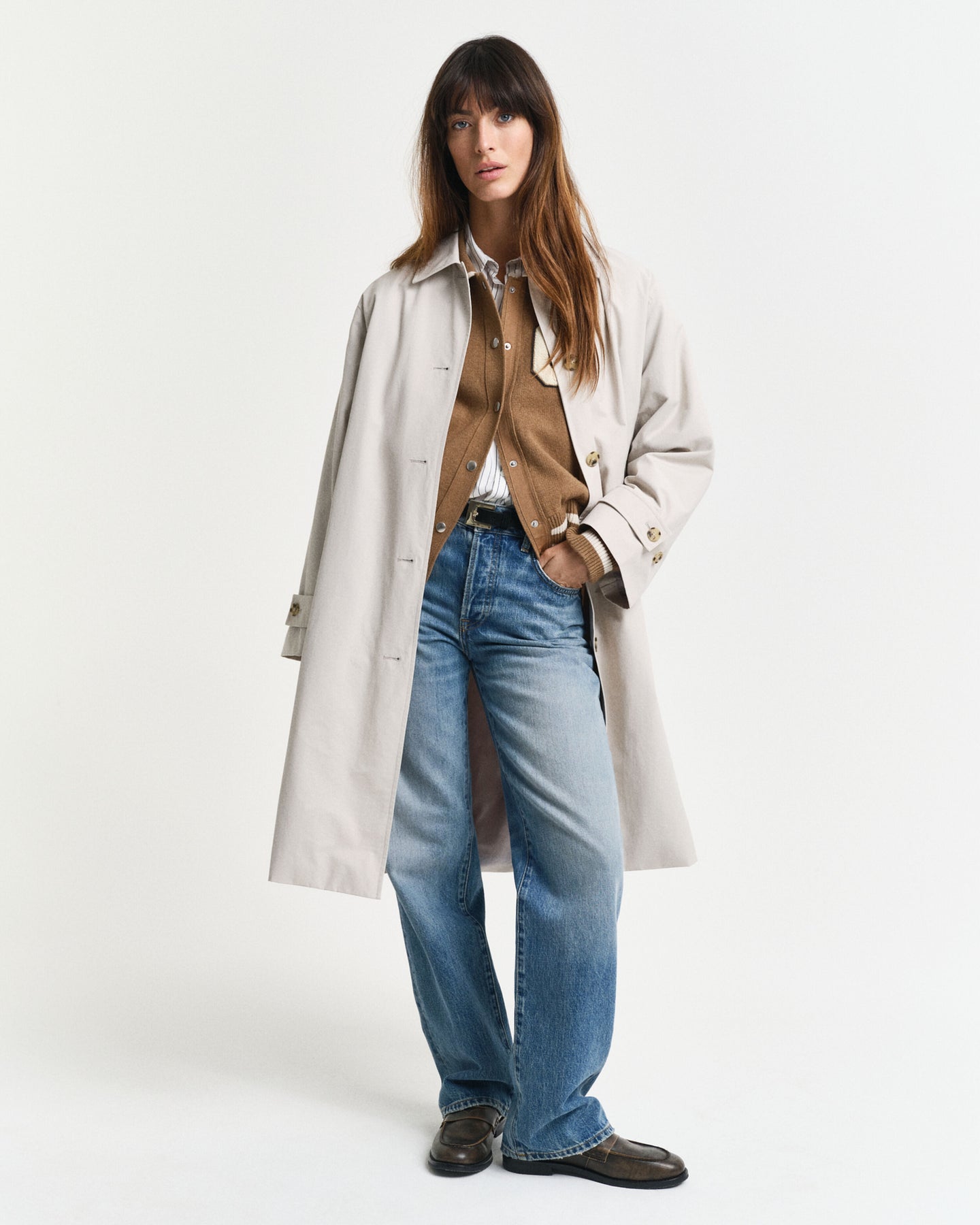 Relaxed Car Coat - Cloudy Grey