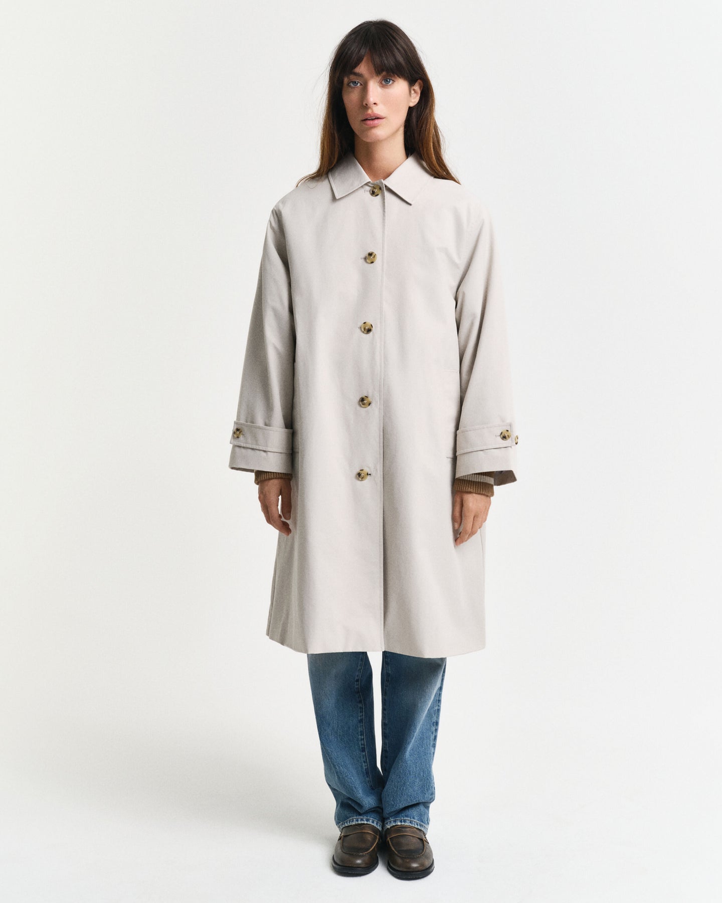 Relaxed Car Coat - Cloudy Grey