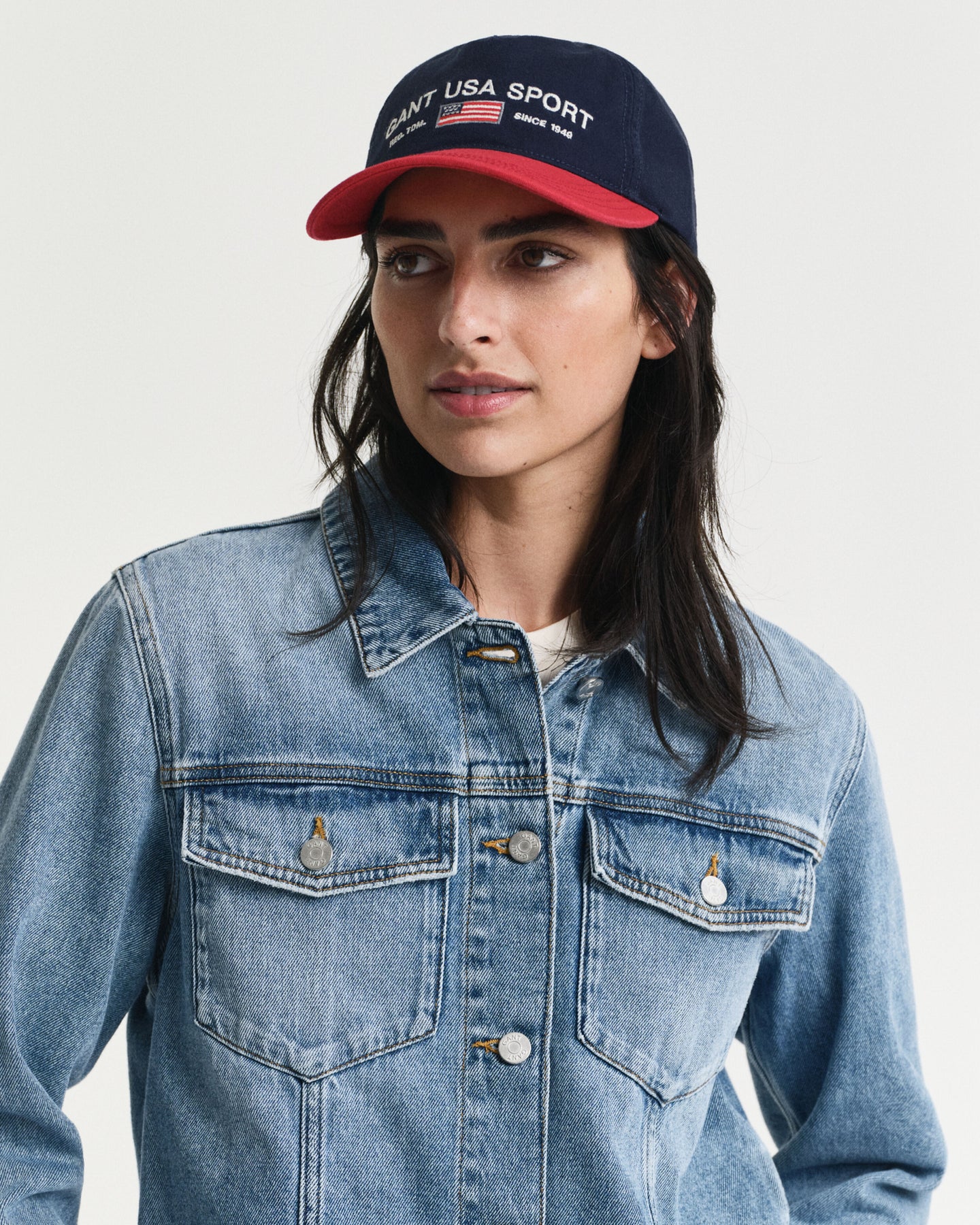 Denimjacka - Mid Blue Broken In