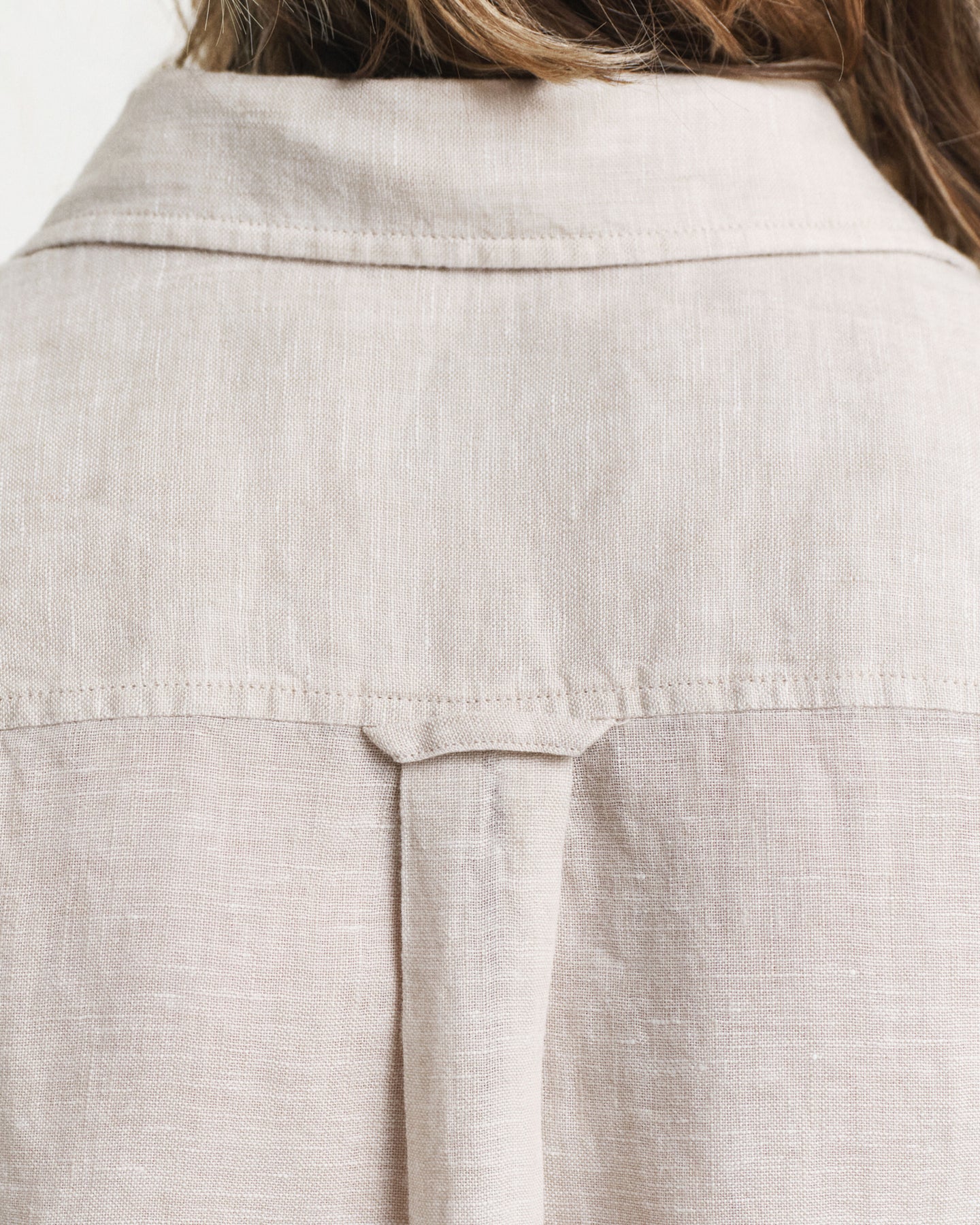 Reg Linen SS Skjortklänning - Dry Sand