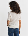 Mohair Blend Ss C-Neck - Krämvit