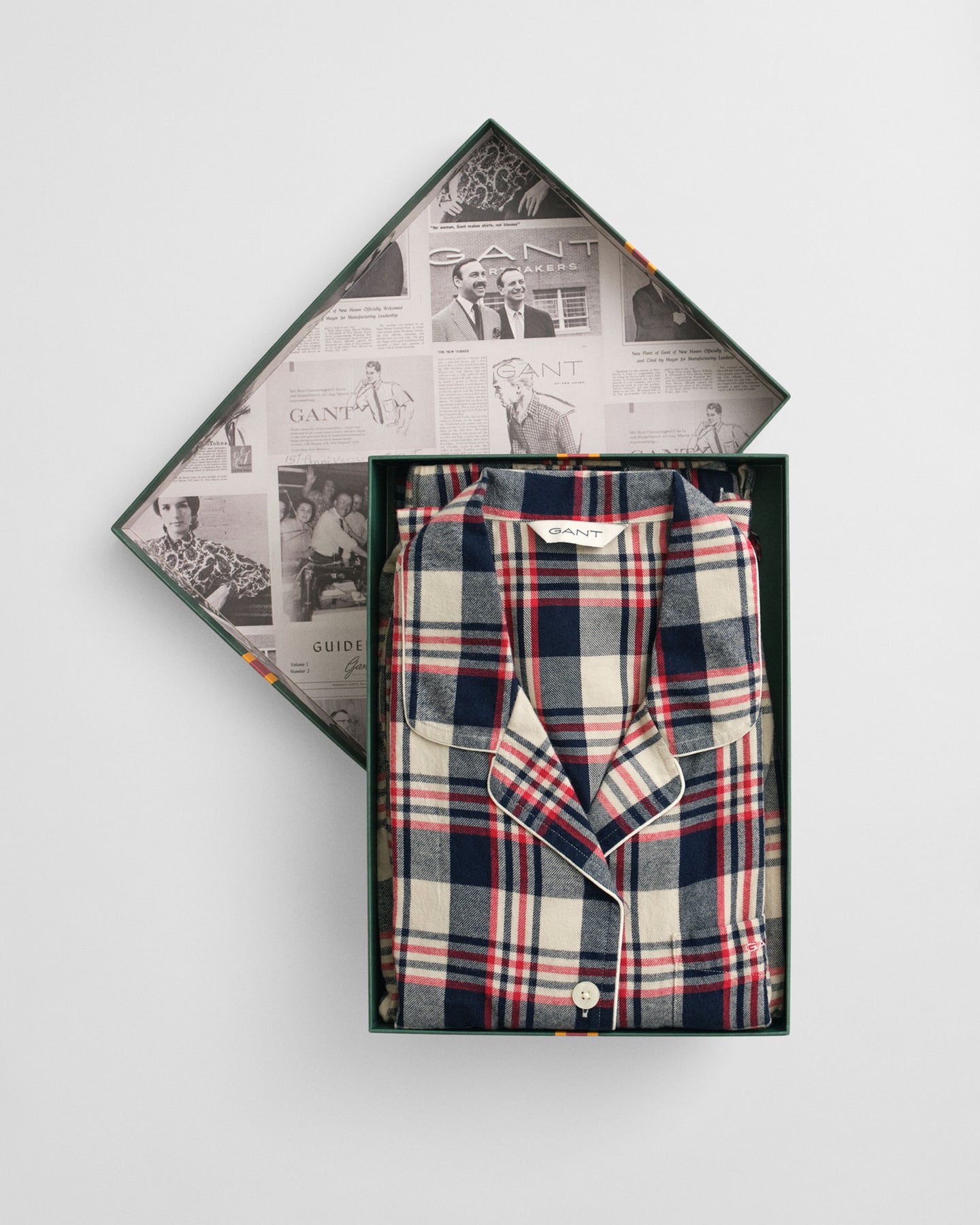 Flannel Pajama Set Gift Box - Ruby Red