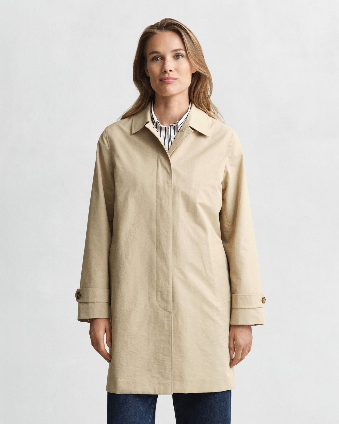 Car Coat - Oat Beige