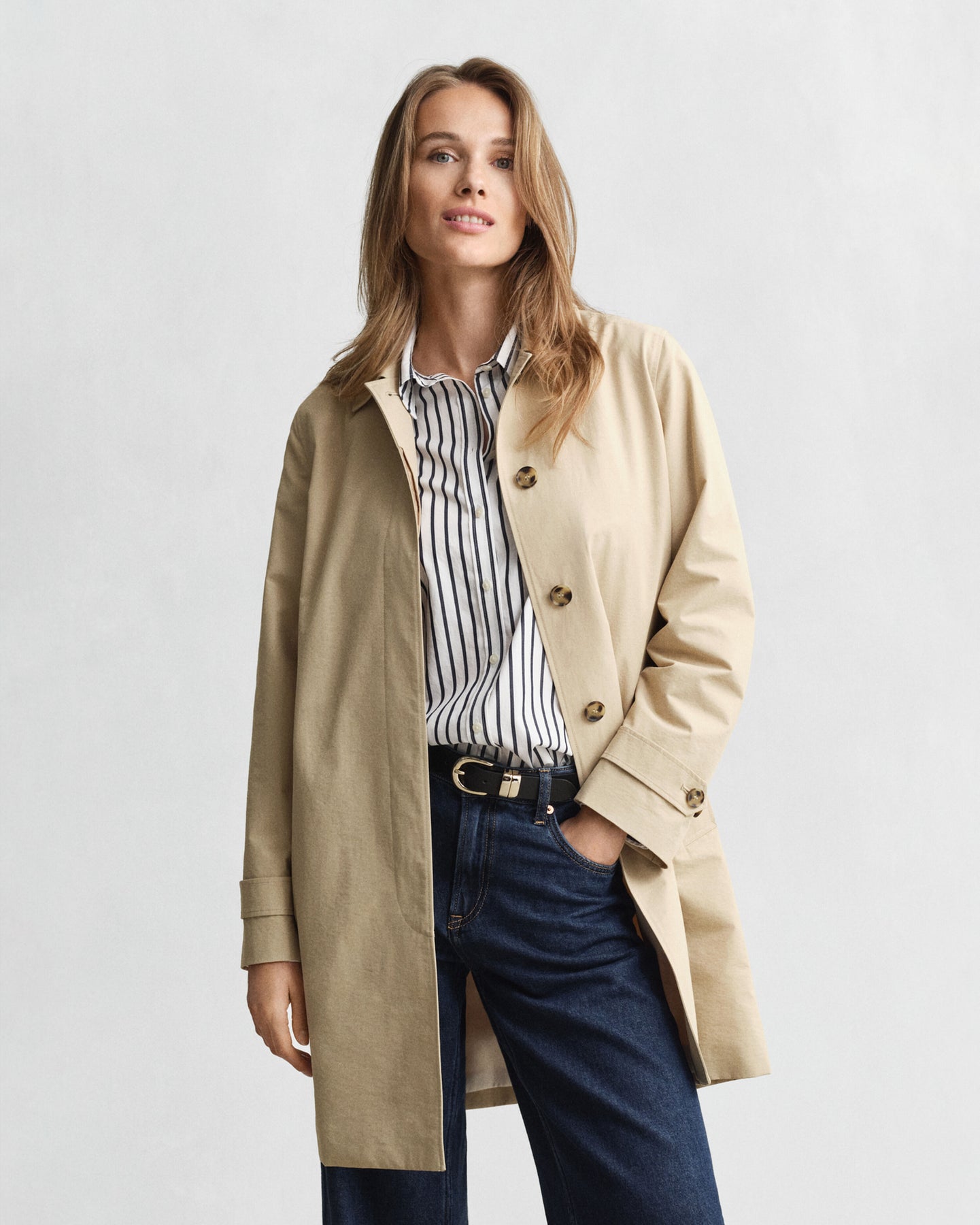 Car Coat - Oat Beige