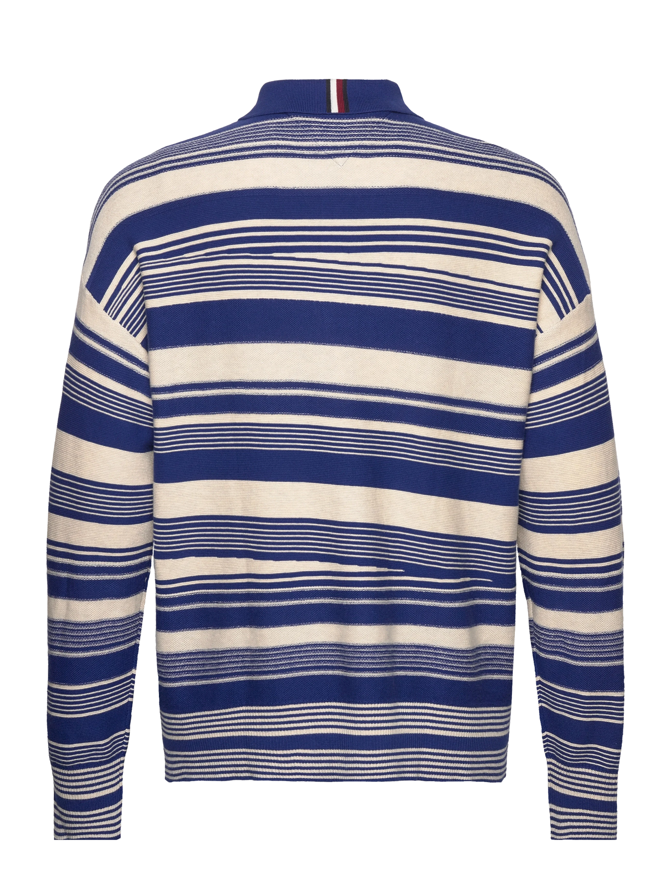 Crafted Stripe Ls Polo - Ultra Blue/ Weathered White