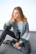 Liana Knit Cardigan - Grey Melange Mix