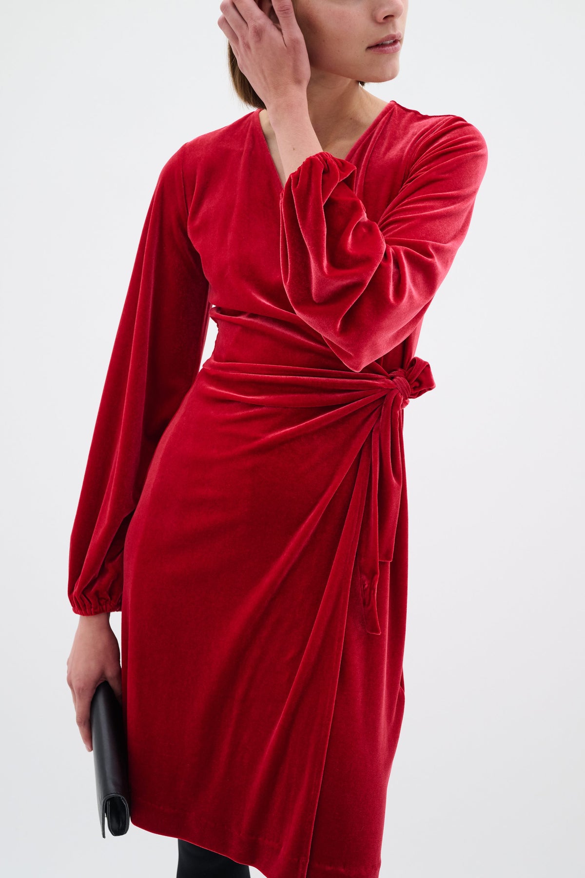 BrynnIW Goriel Wrap Dress - True Red